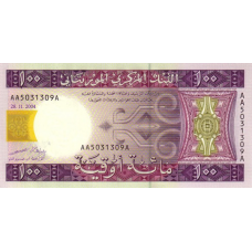 (436) Mauritania P10a - 100 Ouguiya Year2004